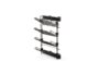 Porta Scarpe Laterale Estraibile mm.460x750x320 Acciaio Verniciato Moka RAL8019 Destra   Emuca
